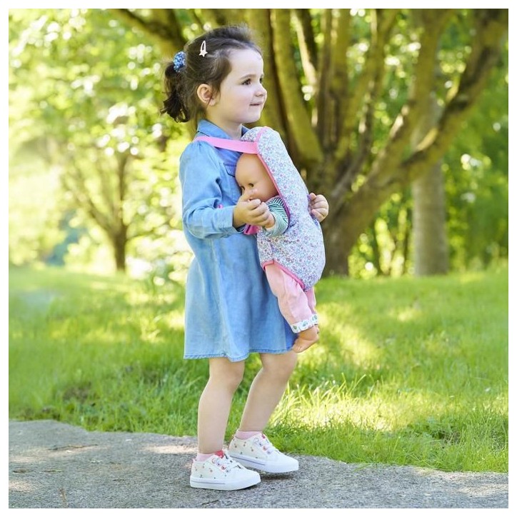 Porte-Bébé - Corolle - Floral - Pour poupons 36/42 cm - a partir de 3 ans - Réglable