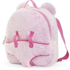 Sac a dos porte-poupon - COROLLE - Peluche rose pour poupon 30 cm - De