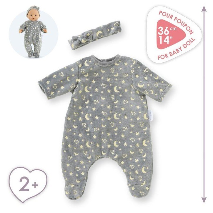 Pyjama - Corolle - Brille dans la Nuit - 36 cm - Étoiles phosphorescentes - Facile a enfiler Pyjama - Corolle - Brille dans la Nuit - 36 cm - Étoiles phosphorescentes - Facile a enfiler