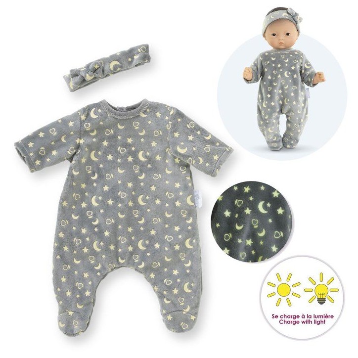 Pyjama - Corolle - Brille dans la Nuit - 30 cm - Doux - Phosphorescent Pyjama - Corolle - Brille dans la Nuit - 30 cm - Doux - Phosphorescent