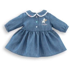 Robe Week-end a Paris - Corolle - 36 cm - Imitation denim - Col claudi