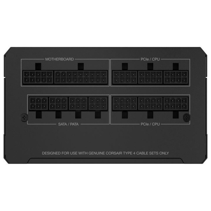 Alimentation PC - CORSAIR - RM1200e - 1200 W - Modulaire - ATX 3.1 - 80 PLUS Gold – Cybenetics Platinum
