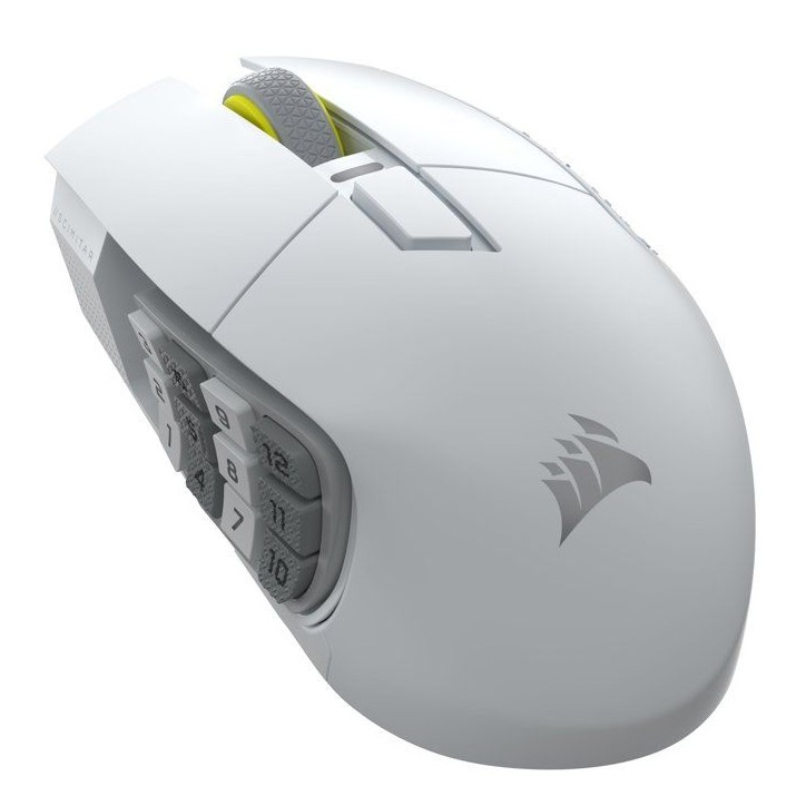 Souris gamer - Sans fil - Corsair - Scimitar Elite WL SE - Blanc Souris gamer - Sans fil - Corsair - Scimitar Elite WL SE - Blanc