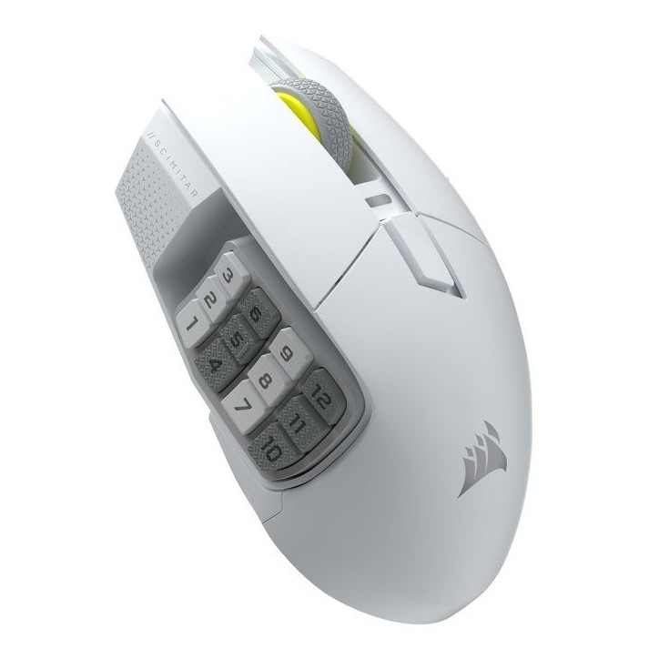 Souris gamer - Sans fil - Corsair - Scimitar Elite WL SE - Blanc Souris gamer - Sans fil - Corsair - Scimitar Elite WL SE - Blanc
