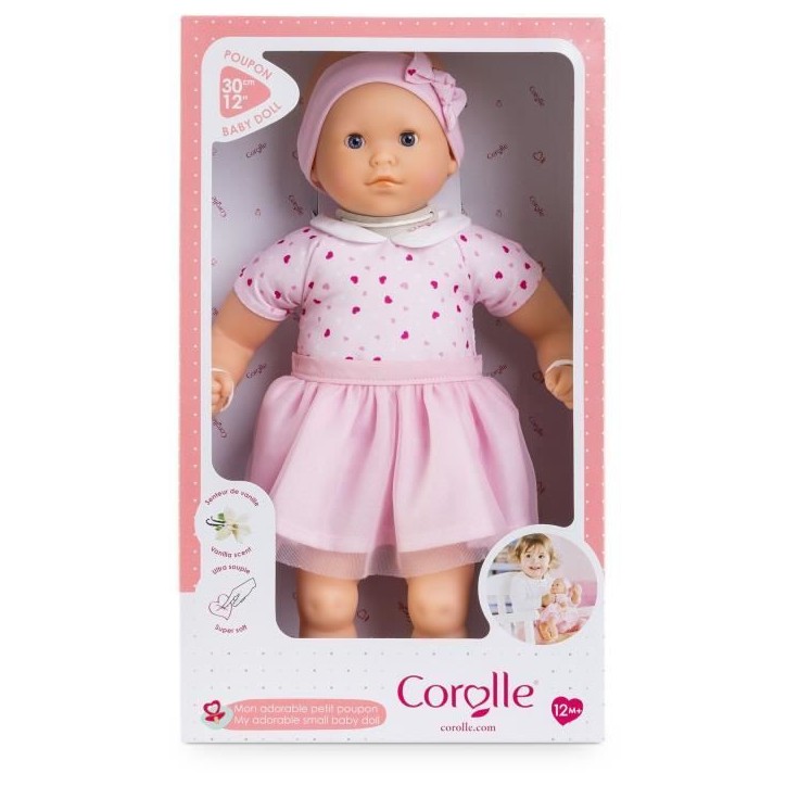 Poupon - COROLLE - Mon Adorable Petit Poupon Coeurs - 30 cm - des 12 mois Poupon - COROLLE - Mon Adorable Petit Poupon Coeurs - 30 cm - des 12 mois