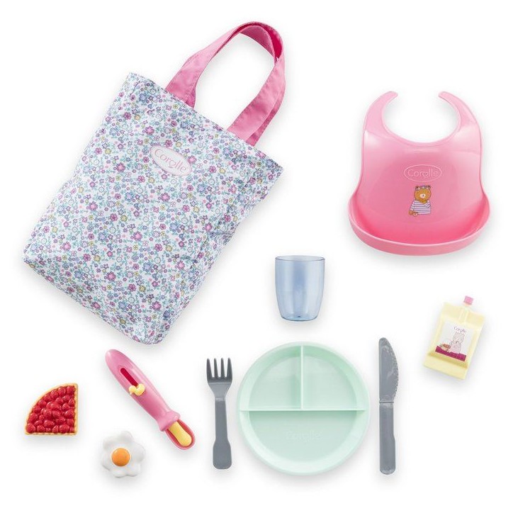 Grand coffret repas - COROLLE - Floral - Pour poupon 36/42 cm - Des 24 mois Grand coffret repas - COROLLE - Floral - Pour poupon 36/42 cm - Des 24 mois