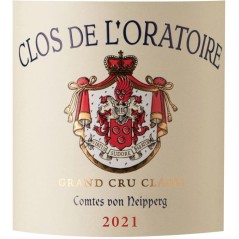 Clos de L'Oratoire 2021 Saint-Emilion Grand Cru Classé - Vin rouge de Bordeaux