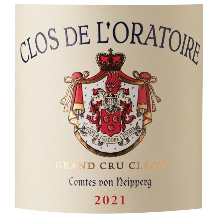 Clos de L'Oratoire 2021 Saint-Emilion Grand Cru Classé - Vin rouge de Bordeaux