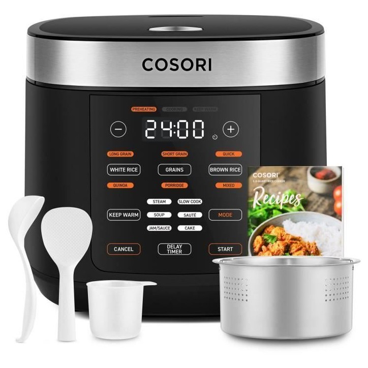 Multicuiseur COSORI - Capacité 5L - 17 programmes de cuisson - Jusqu'a 120°C - 970W Multicuiseur COSORI - Capacité 5L - 17 programmes de cuisson - Jusqu'a 120°C - 970W