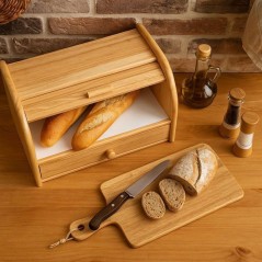 Boîte a pain - COSY & TRENDY - Avec tiroir - 40 x 27 x 27 cm - Bois