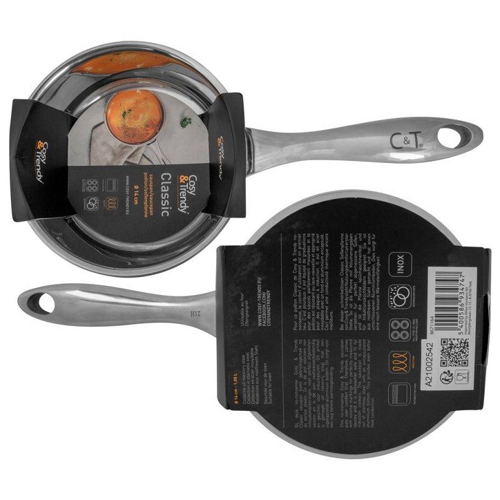 Casserole - COSY & TRENDY - CLASSIC - Acier inoxydable - Ø14 cm - 1,08 L - Tous feux dont induction