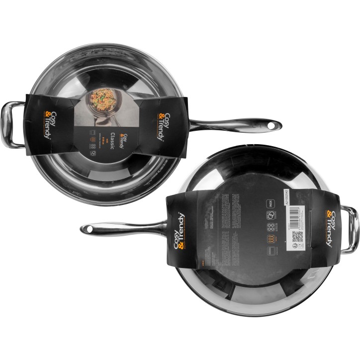 Wok - COSY & TRENDY - CLASSIC - Acier inoxydable - Ø30 cm - Tous feux dont induction Wok - COSY & TRENDY - CLASSIC - Acier inoxydable - Ø30 cm - Tous feux dont induction