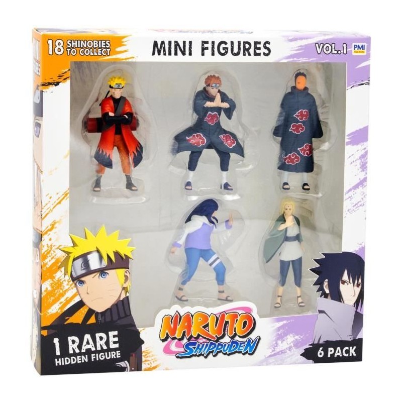 Pack de 6 figurines - BANDAI - Naruto Shippuden - PMN2060 - 7 cm Pack de 6 figurines - BANDAI - Naruto Shippuden - PMN2060 - 7 cm