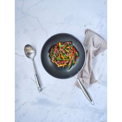 Wok - COSY & TRENDY - HEXAPRO - Acier inoxydable - Ø24 cm - Anti-adh