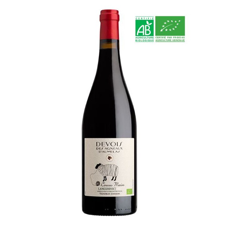 Devois des Agneaux d'Aumelas Vignobles Jeanjean Cousu main 2023 Languedoc - Vin rouge de Languedoc - Bio