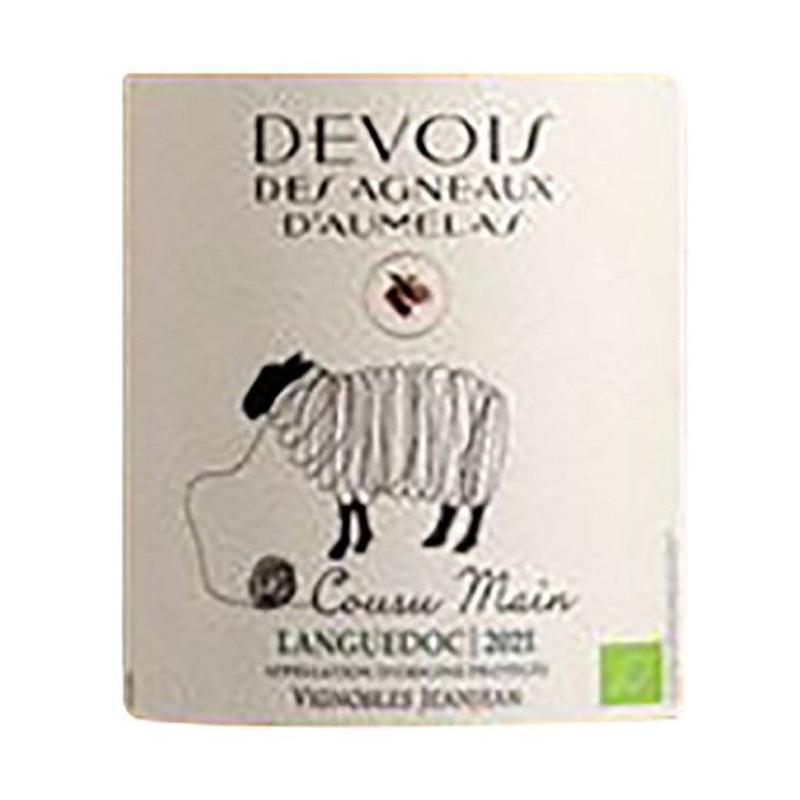 Devois des Agneaux d'Aumelas Vignobles Jeanjean cousu main 2024 Languedoc - Vin blanc de Languedoc - Bio