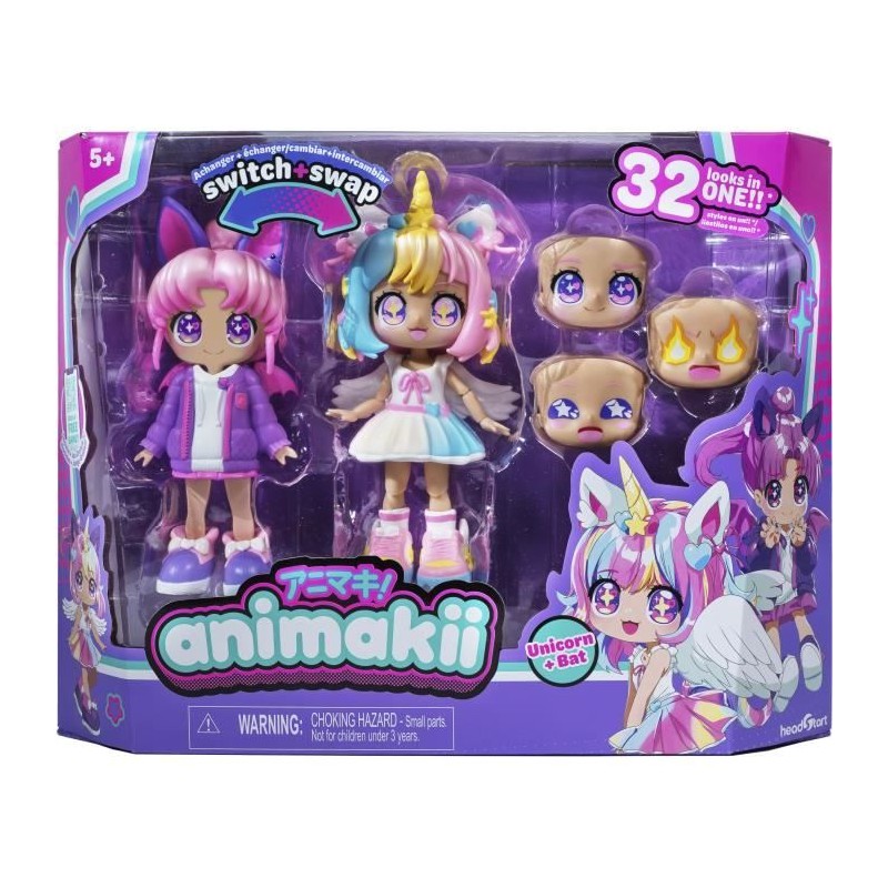 Poupée Personalisable - BANDAI - Animakii - HEA26348 - Licorne et Cha Poupée Personalisable - BANDAI - Animakii - HEA26348 - Licorne et Cha