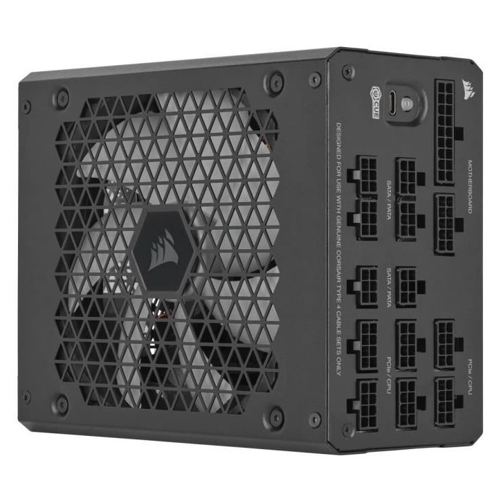 Alimentation PC - CORSAIR - iCUE LINK HX1000i SHIFT - 1000 Watt - Cybenetics Platinum - Fully Modular Alimentation PC - CORSAIR - iCUE LINK HX1000i SHIFT - 1000 Watt - Cybenetics Platinum - Fully Modular