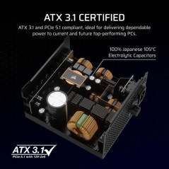 Alimentation PC - CORSAIR - RM750x Shift - 750 Watt - ATX 3.1 - PCIe 5