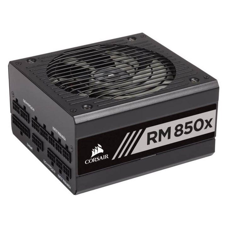 Alimentation PC - CORSAIR - RM850x Shift - 850 Watt - ATX 3.1 - PCIe 5.1 - Cybenetics GOLD Certified - Shifted Modular PSU Alimentation PC - CORSAIR - RM850x Shift - 850 Watt - ATX 3.1 - PCIe 5.1 - Cybenetics GOLD Certified - Shifted Modular PSU