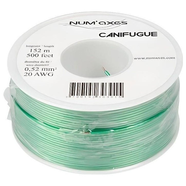Bobine de fil 0,52 mm² x 152 m clotûres anti fugue Bobine de fil 0,52 mm² x 152 m clotûres anti fugue