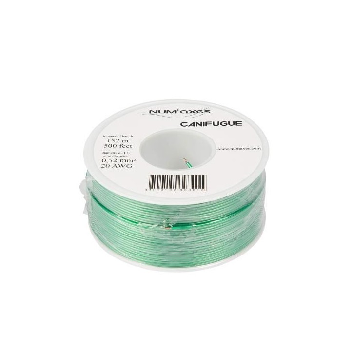 Bobine de fil 0,52 mm² x 152 m clotûres anti fugue Bobine de fil 0,52 mm² x 152 m clotûres anti fugue