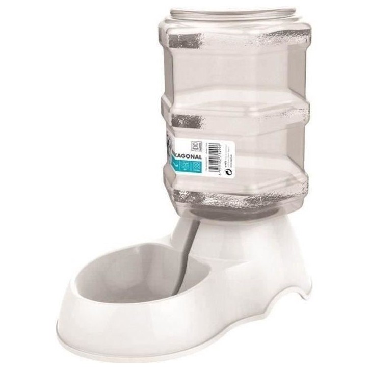 M-PETS Distributeur d'eau Hexagonal - 3500 ml - Blanc - Pour chien M-PETS Distributeur d'eau Hexagonal - 3500 ml - Blanc - Pour chien