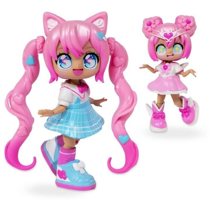 Poupée Personalisable - BANDAI - Animakii - HEA26352 - Magicienne et Ecoliere