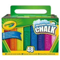 Boîte de craies lavables - CRAYOLA - 48 pieces - Pour sol - Des 4 ans