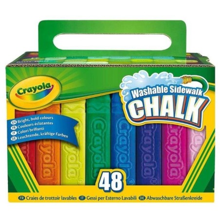 Boîte de craies lavables - CRAYOLA - 48 pieces - Pour sol - Des 4 ans