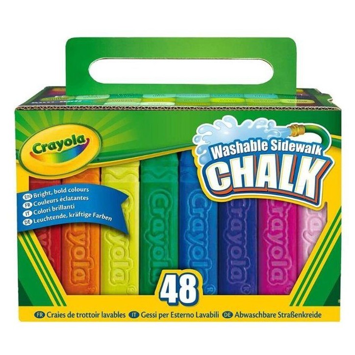 Boîte de craies lavables - CRAYOLA - 48 pieces - Pour sol - Des 4 ans