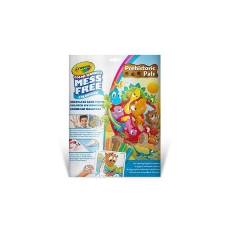 Set de coloriage - CRAYOLA - Color Wonder - Prehistoric Pals - Livre +