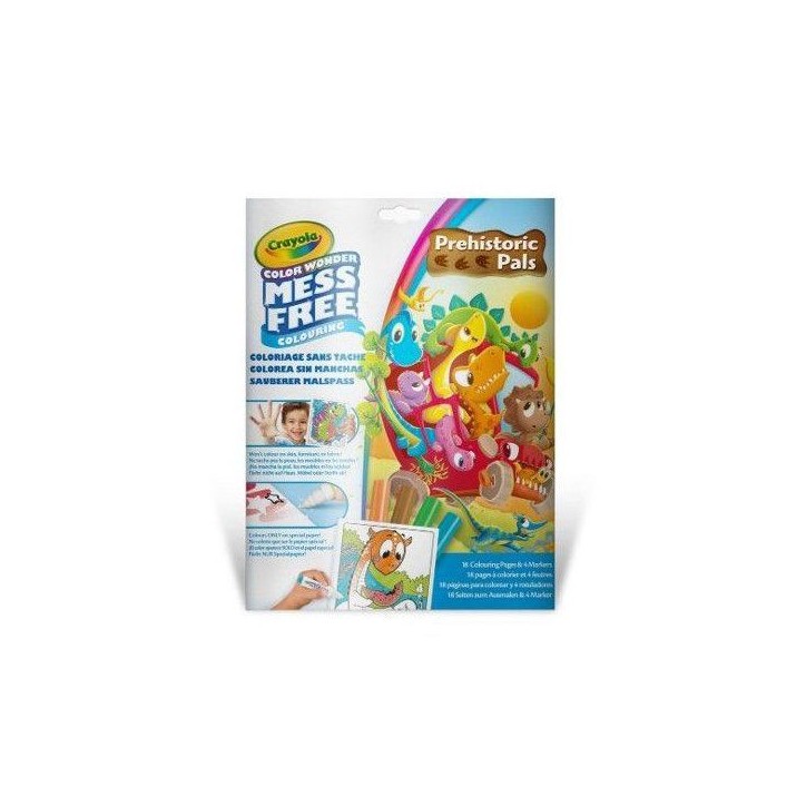 Set de coloriage - CRAYOLA - Color Wonder - Prehistoric Pals - Livre + 4 feutres - Des 3 ans Set de coloriage - CRAYOLA - Color Wonder - Prehistoric Pals - Livre + 4 feutres - Des 3 ans