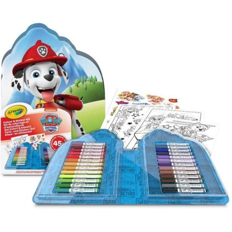 Coffret coloriage - CRAYOLA - Kit créatif - Pat'Patrouille - 45 piece