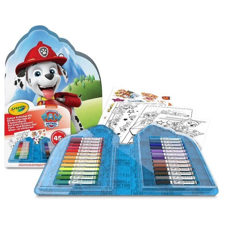 Coffret coloriage - CRAYOLA - Kit créatif - Pat'Patrouille - 45 pieces - Des 5 ans Coffret coloriage - CRAYOLA - Kit créatif - Pat'Patrouille - 45 pieces - Des 5 ans