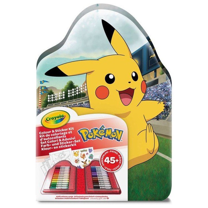 Coffret coloriage - CRAYOLA - Kit créatif - Pokémon - 45 pieces - Des 5 ans Coffret coloriage - CRAYOLA - Kit créatif - Pokémon - 45 pieces - Des 5 ans