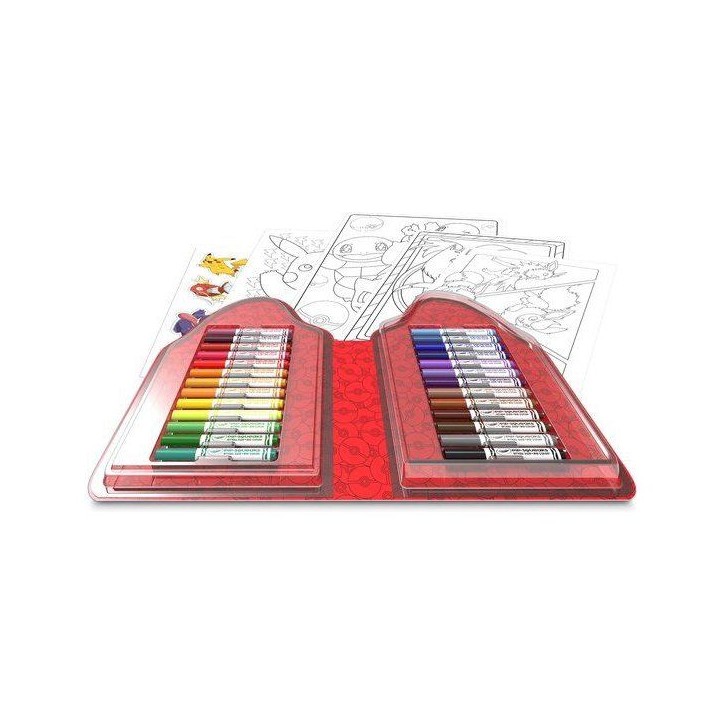 Coffret coloriage - CRAYOLA - Kit créatif - Pokémon - 45 pieces - Des 5 ans Coffret coloriage - CRAYOLA - Kit créatif - Pokémon - 45 pieces - Des 5 ans