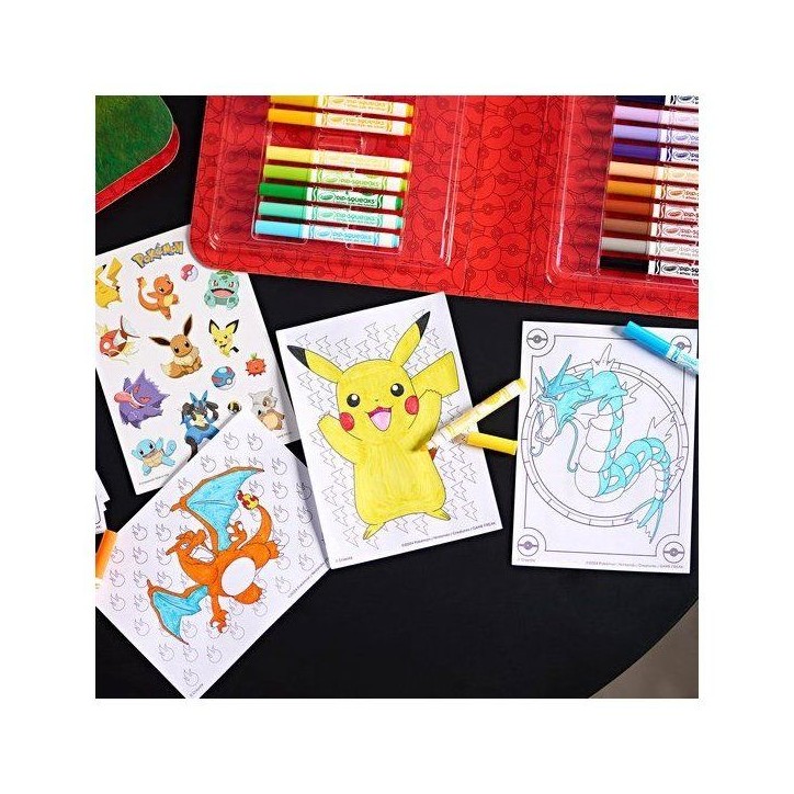 Coffret coloriage - CRAYOLA - Kit créatif - Pokémon - 45 pieces - Des 5 ans Coffret coloriage - CRAYOLA - Kit créatif - Pokémon - 45 pieces - Des 5 ans