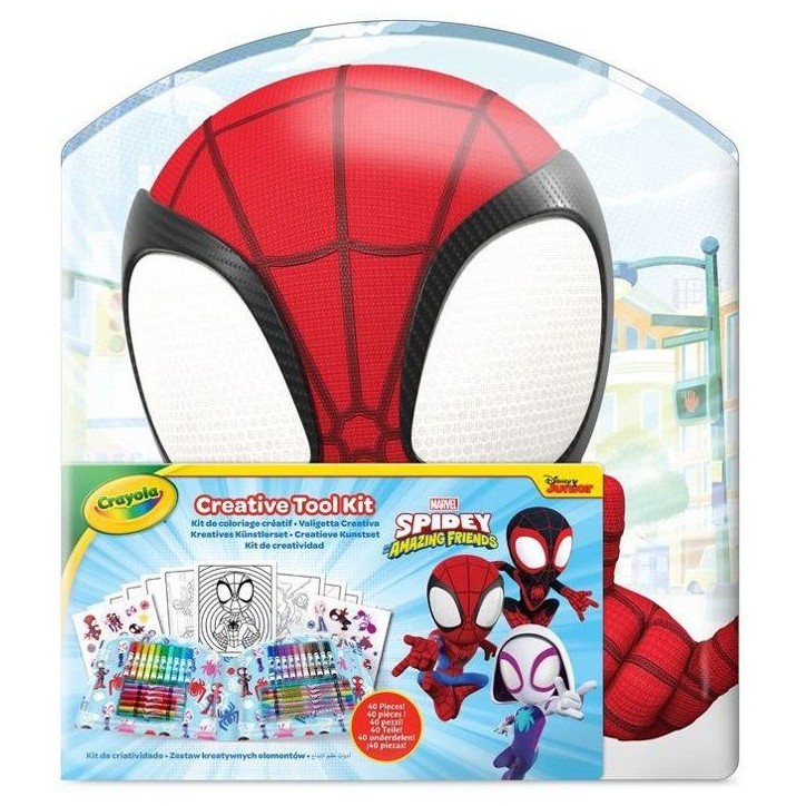 Kit de coloriage créatif - CRAYOLA - Spider-Man - 40 pieces - Des 5 ans Kit de coloriage créatif - CRAYOLA - Spider-Man - 40 pieces - Des 5 ans