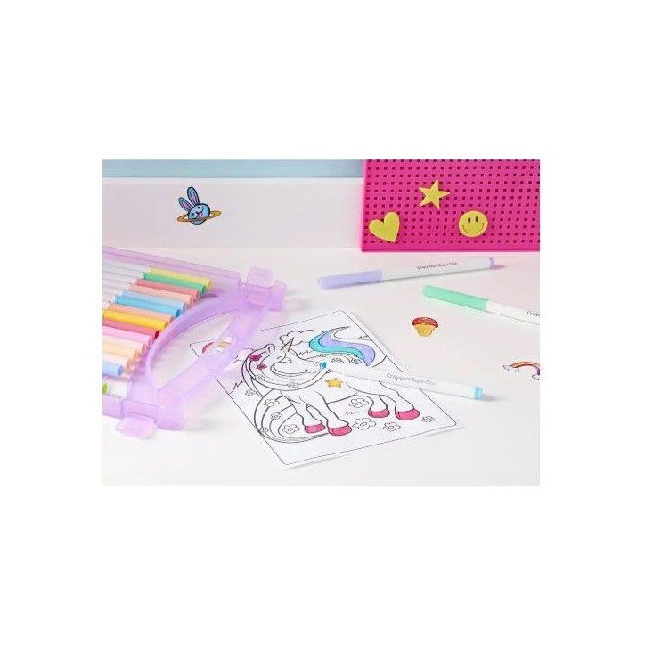 Malette de feutres lavables - CRAYOLA - Coffret Create & Color - 65 pieces - Couleurs Pastel - Des 4 ans Malette de feutres lavables - CRAYOLA - Coffret Create & Color - 65 pieces - Couleurs Pastel - Des 4 ans