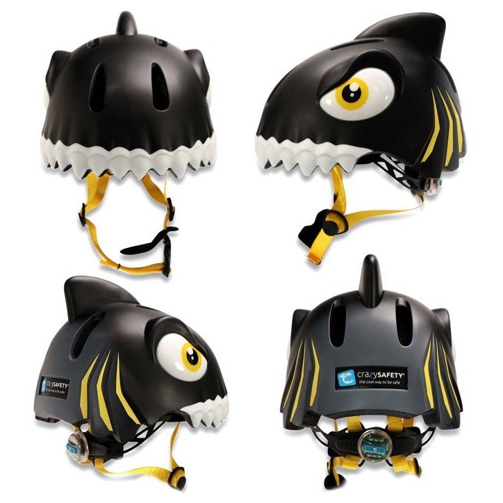 Casque Vélo - CRAZY SAFETY - Requin - Taille S (49-55cm) Casque Vélo - CRAZY SAFETY - Requin - Taille S (49-55cm)