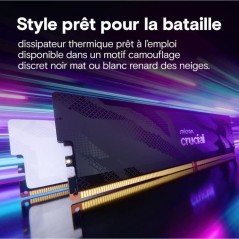 Kit mémoire gamer - CRUCIAL Pro OC - CP2K16G64C32U5B - 32 Go (2x 16