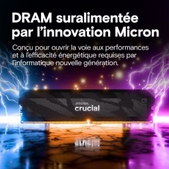 Kit mémoire gamer - CRUCIAL Pro OC - CP2K16G64C32U5B - 32 Go (2x 16