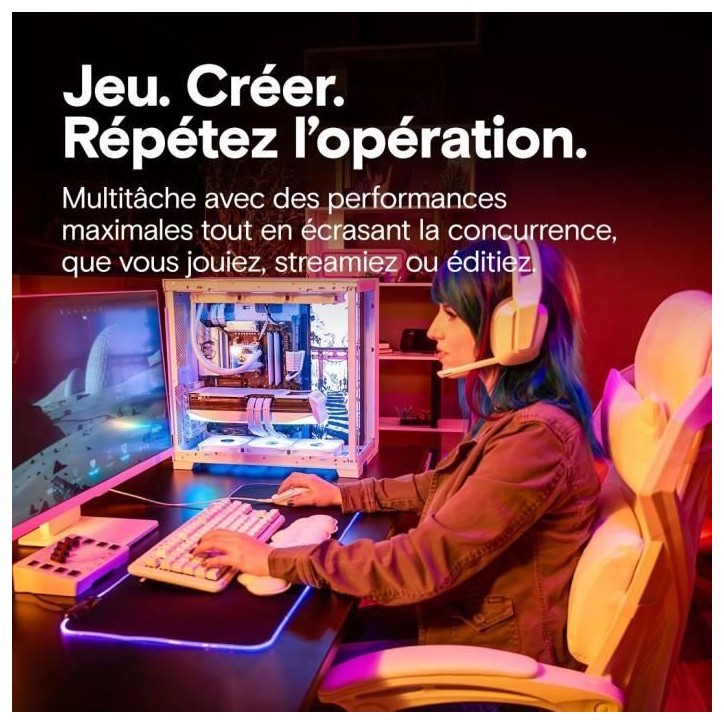 Kit mémoire gamer - CRUCIAL Pro OC - CP2K16G64C32U5W - 32 Go (2x 16 Go) DDR5-6400 UDIMM - CL32 avec dissipateur thermique - Kit mémoire gamer - CRUCIAL Pro OC - CP2K16G64C32U5W - 32 Go (2x 16 Go) DDR5-6400 UDIMM - CL32 avec dissipateur thermique -