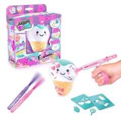 Canal Toys - Airbrush Plush - Mini peluche Food'tastic a décorer avec