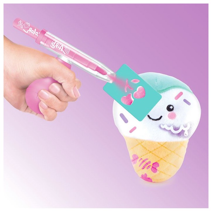 Canal Toys - Airbrush Plush - Mini peluche Food'tastic a décorer avec feutres parfumés et pochoirs - AIR 071 Canal Toys - Airbrush Plush - Mini peluche Food'tastic a décorer avec feutres parfumés et pochoirs - AIR 071