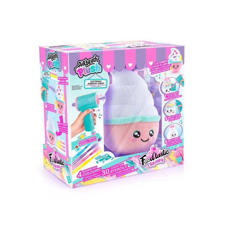 Canal Toys - Airbrush Plush – Peluche Squishy Food'tastic a décorer