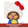 Peluche - BANDAI - Monchhichi - SE205035 - Hello Kitty Assis - 20 cm