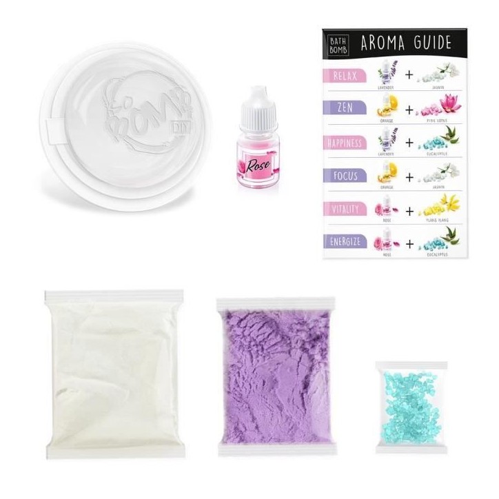 Kit pour bombe de bain effervescente - CANAL TOYS - So DIY - Aromathérapie - Bleu - Enfant - BBD 038 Kit pour bombe de bain effervescente - CANAL TOYS - So DIY - Aromathérapie - Bleu - Enfant - BBD 038