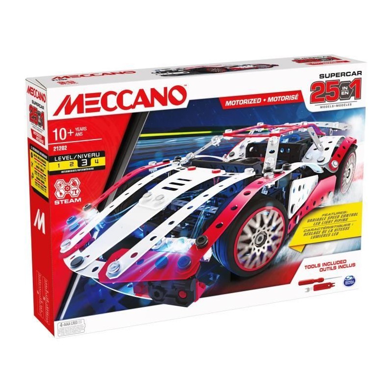 Supercar - BANDAI - Meccano - APM20105 - 25 Modeles Supercar - BANDAI - Meccano - APM20105 - 25 Modeles